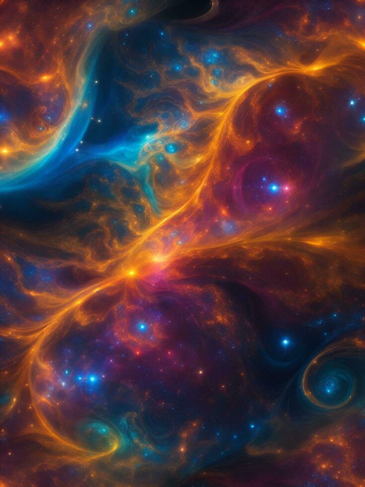 Abstract background with space, AI generated. photo