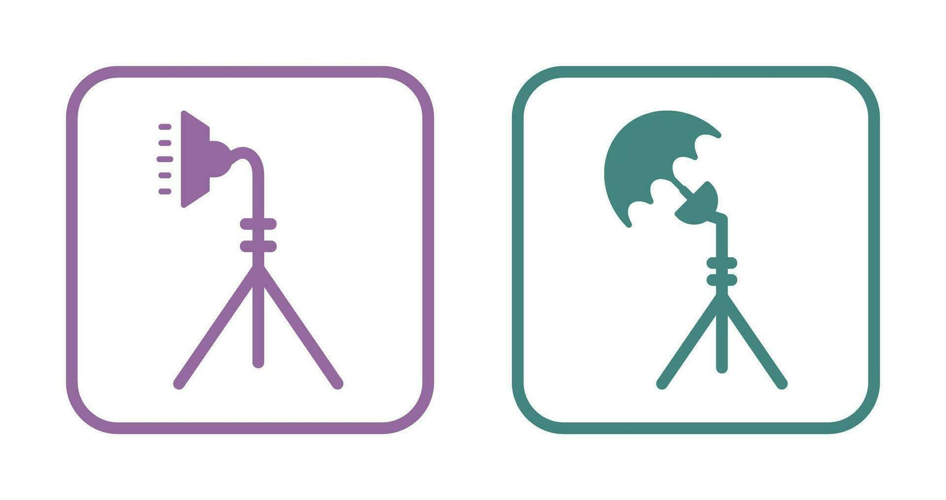 light stand and studio Icon vector