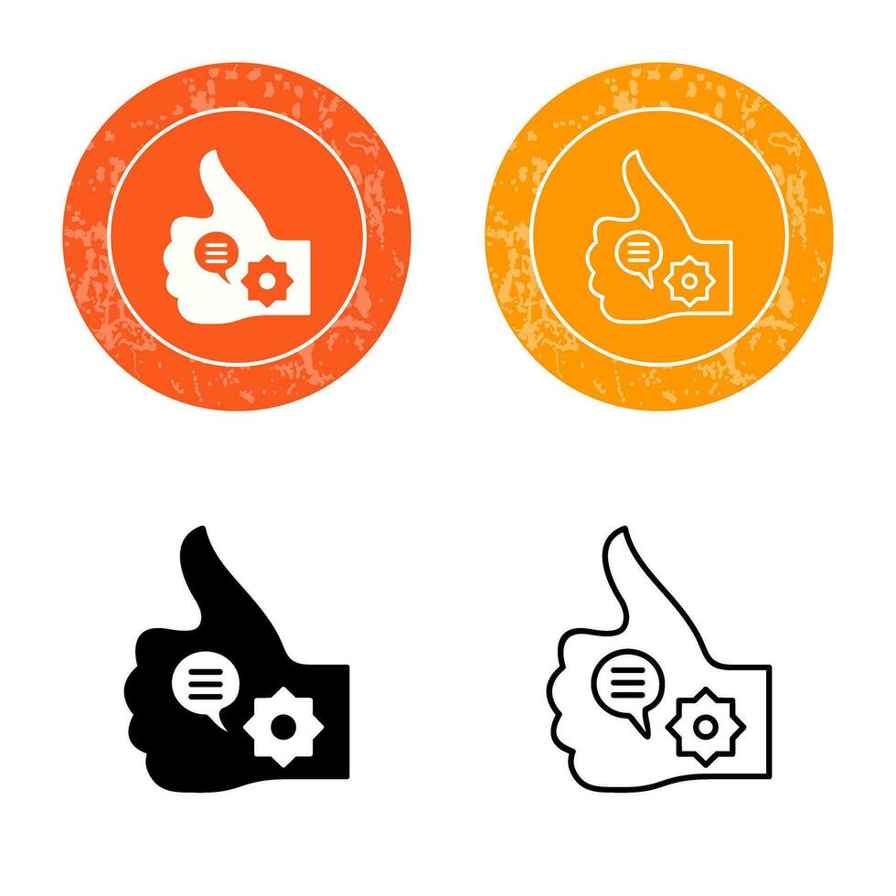 Unique Like Marketing Vector Icon