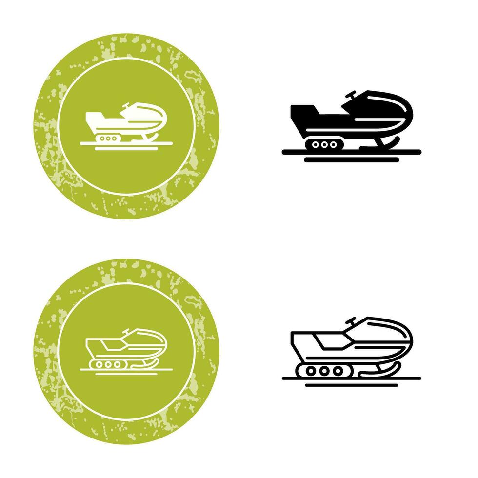 Snowmobile Vector Icon