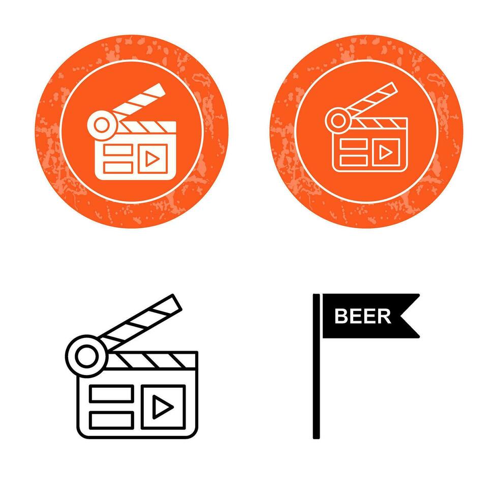 Clapper Board Vector Icon