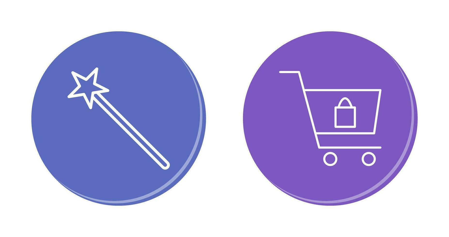 magic and shopping  Icon vector