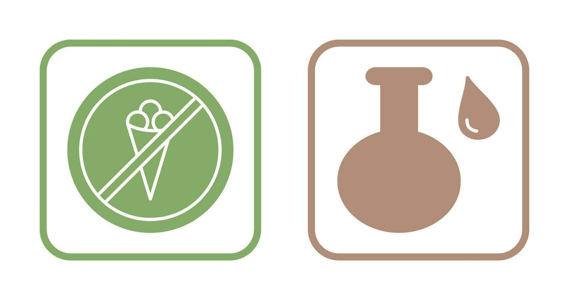 acidic liquid and no icecream Icon vector