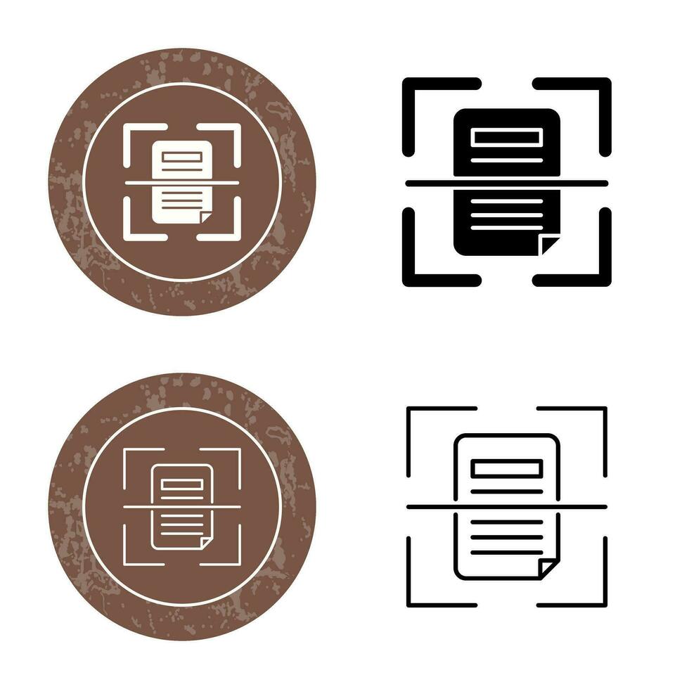 Scan Vector Icon
