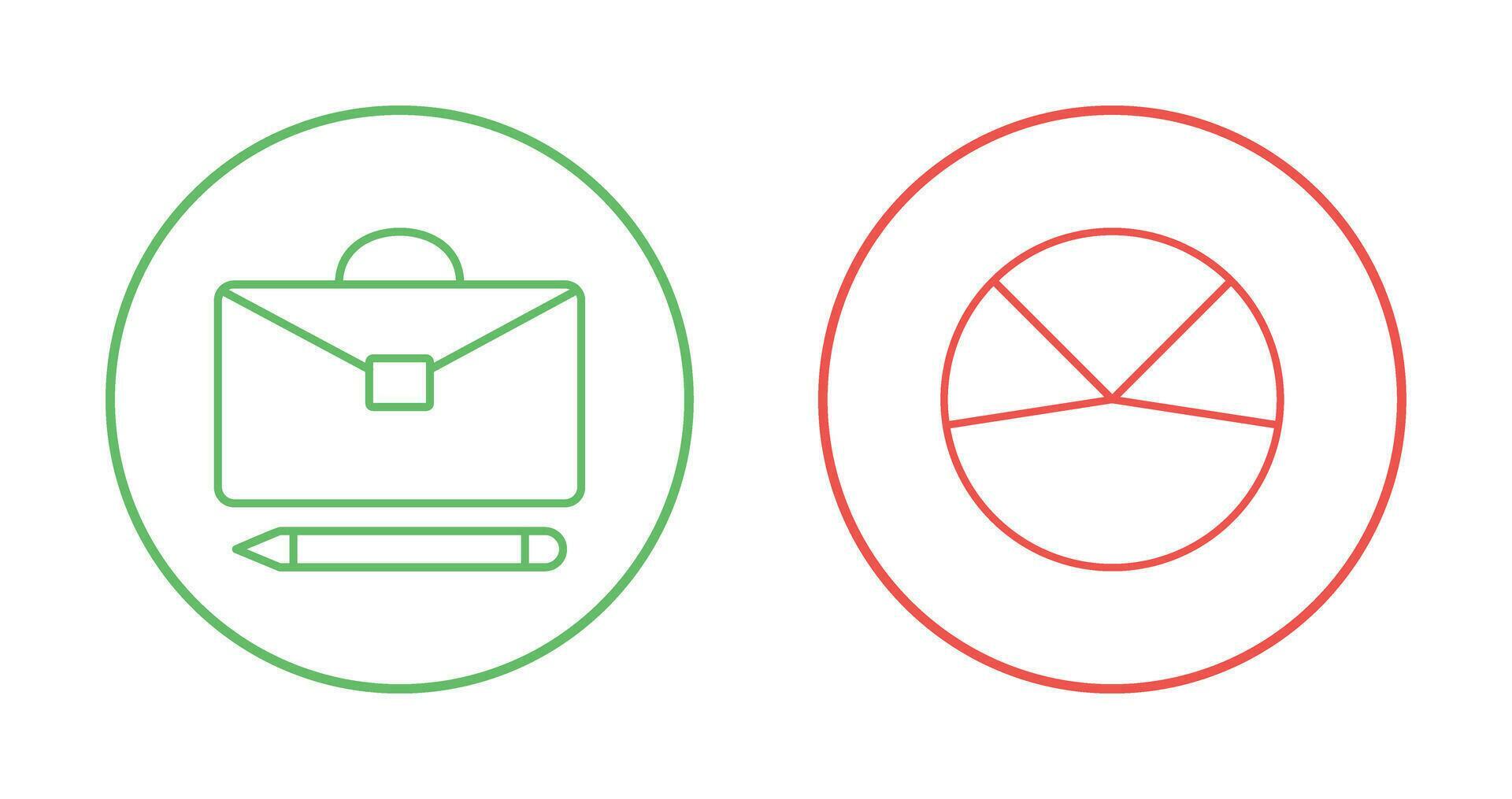 briefcase and pie chart analysis Icon 33007535 Vector Art at Vecteezy