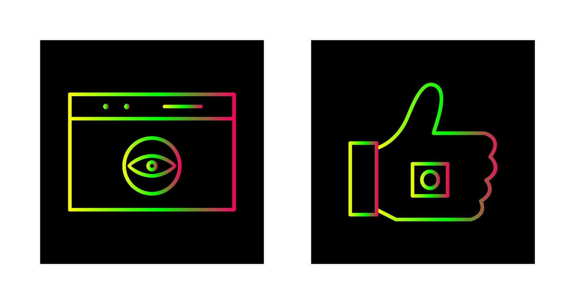 like marketing and web visibility Icon vector