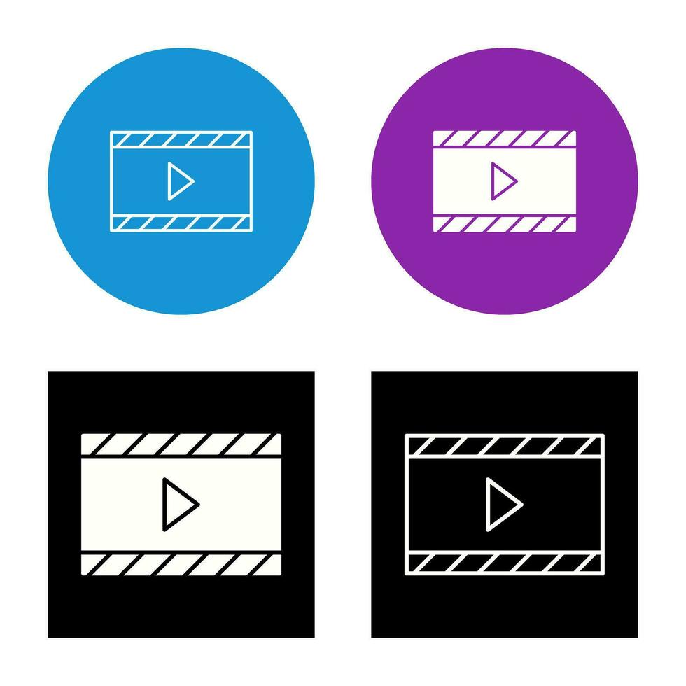 Unique Video and Animation Vector Icon