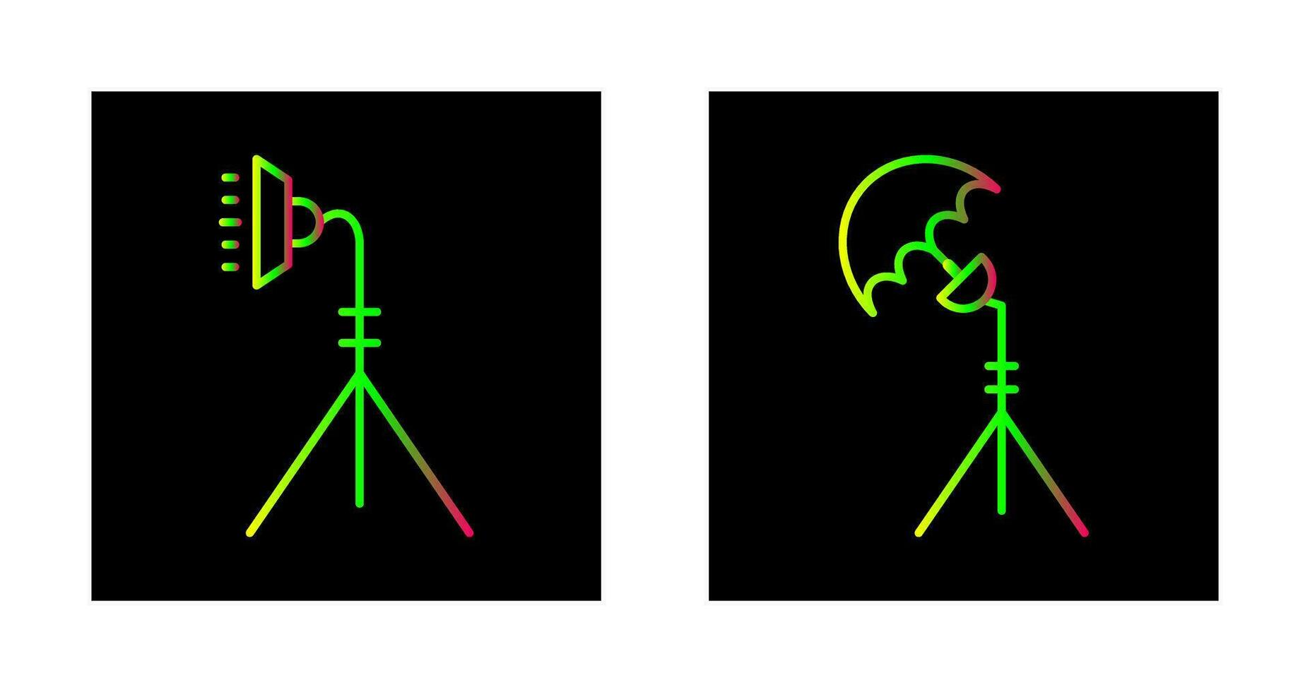 light stand and studio Icon vector