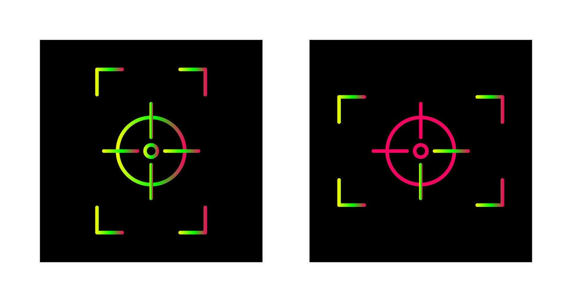 focus vertical and focus horizontal Icon vector