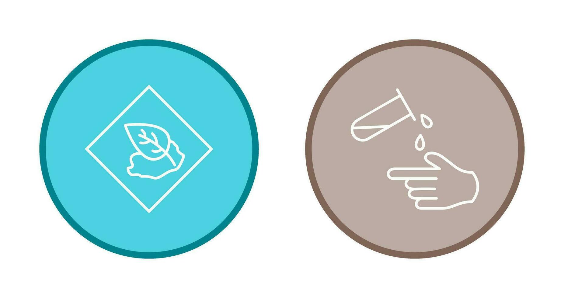 Environment hazard and Corrosive hazard  Icon vector