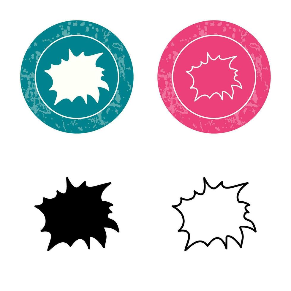 Unique Explosion Vector Icon