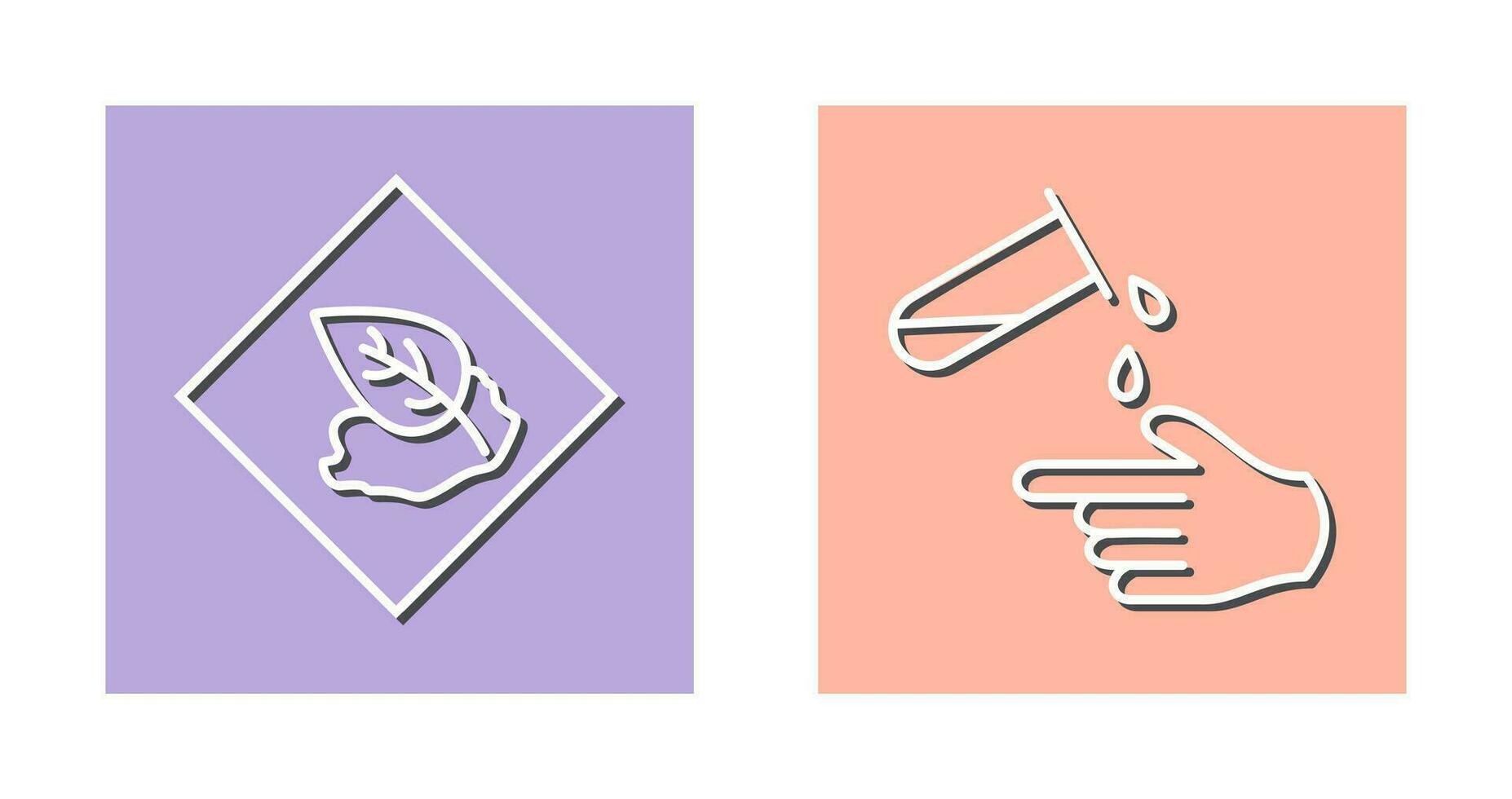Environment hazard and Corrosive hazard  Icon vector