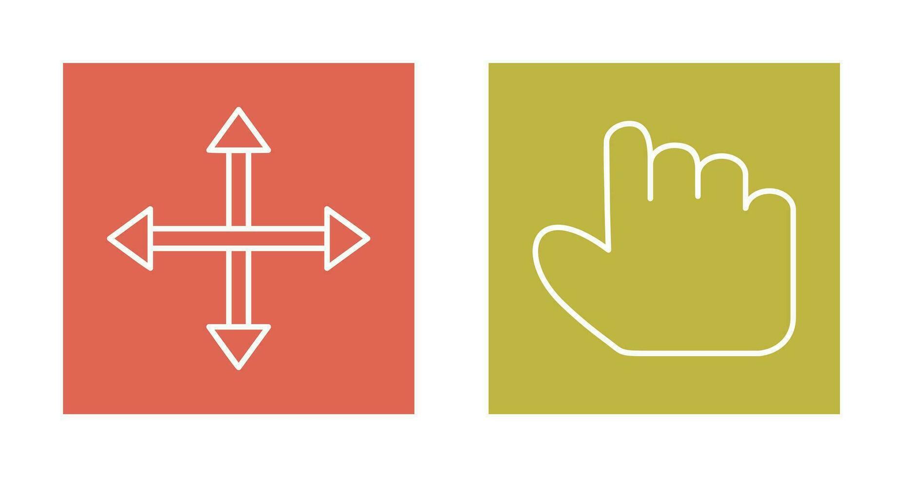 move and hold Icon vector