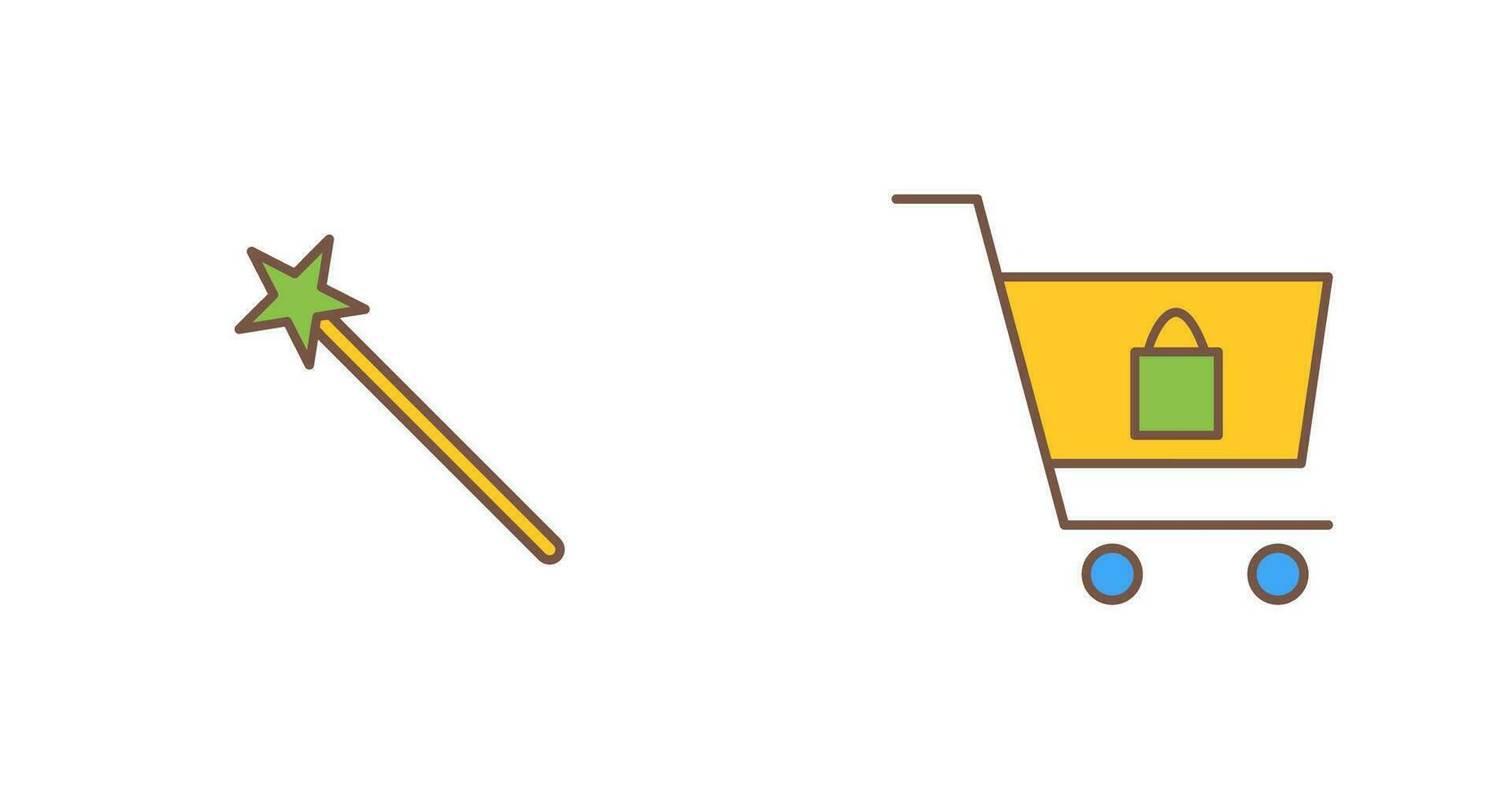 magic and shopping  Icon vector