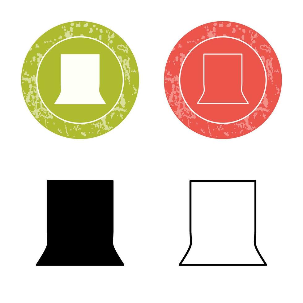 Unique Back Stand Vector Icon