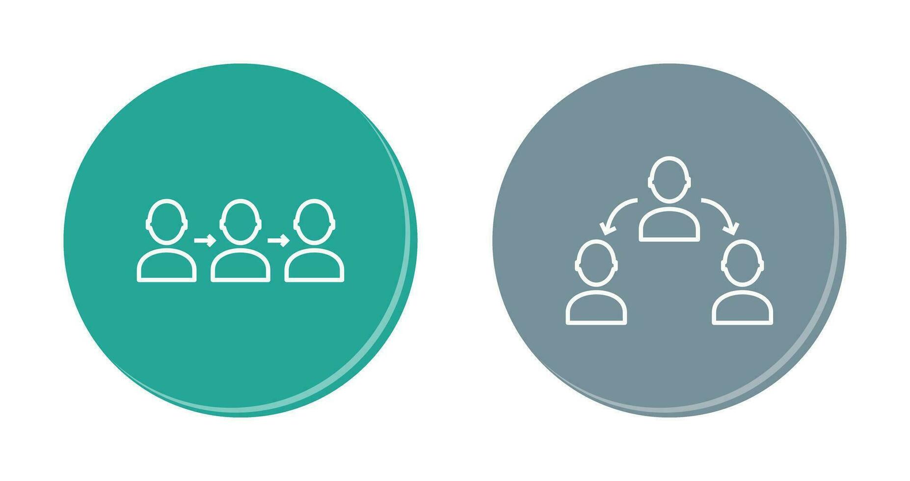 link and connected profiles Icon vector