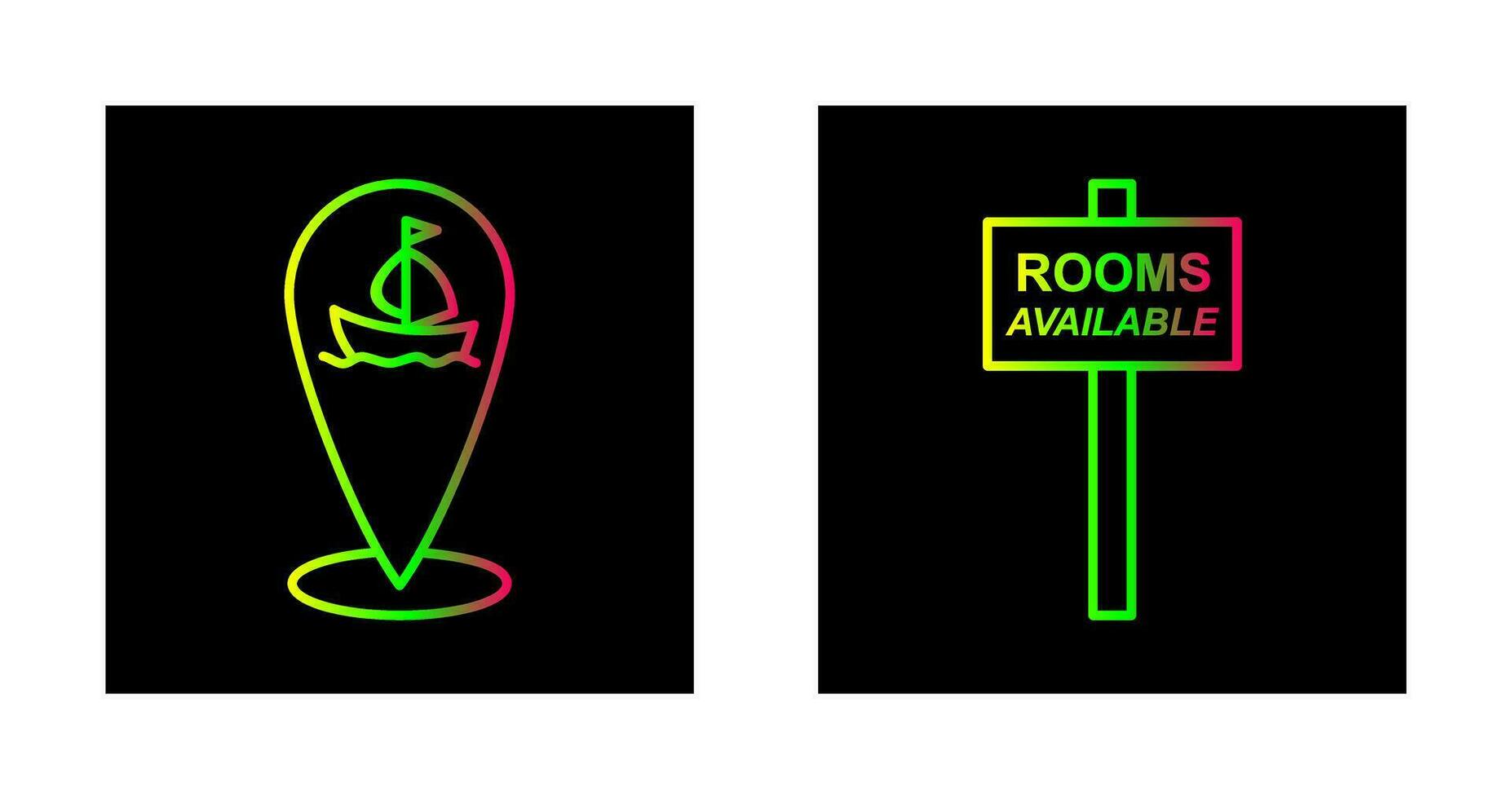 shipping location and room Icon vector