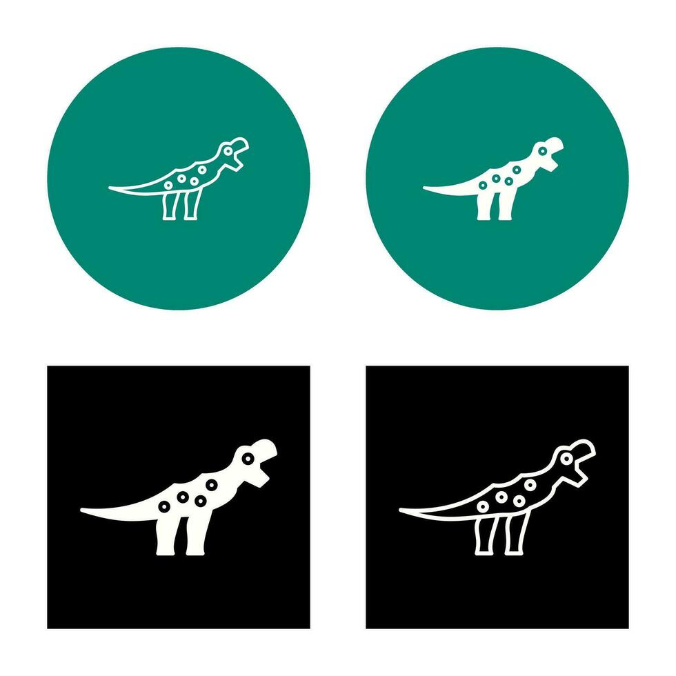 icono de vector de dinosaurio