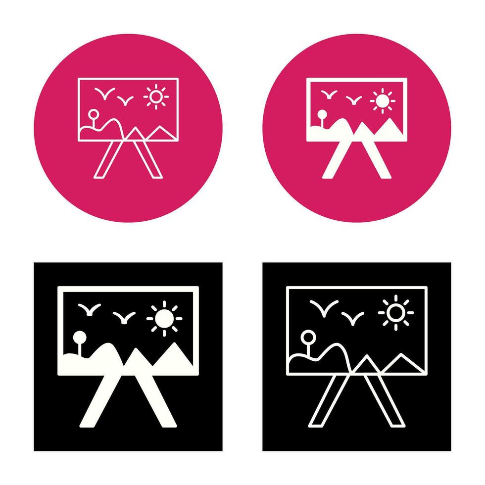 Painting of Canvass Vector Icon