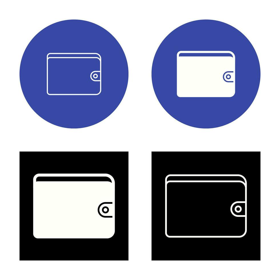 Unique Wallet Vector Icon