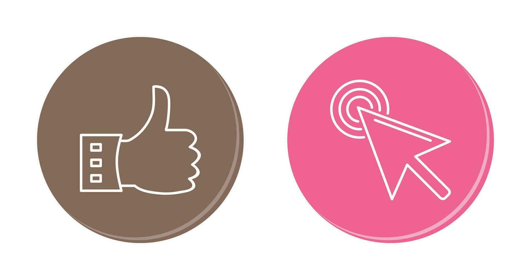 like and click Icon vector