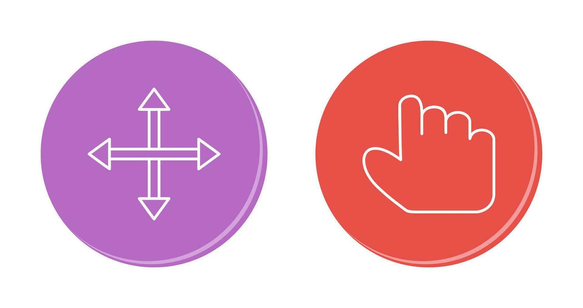 move and hold Icon vector