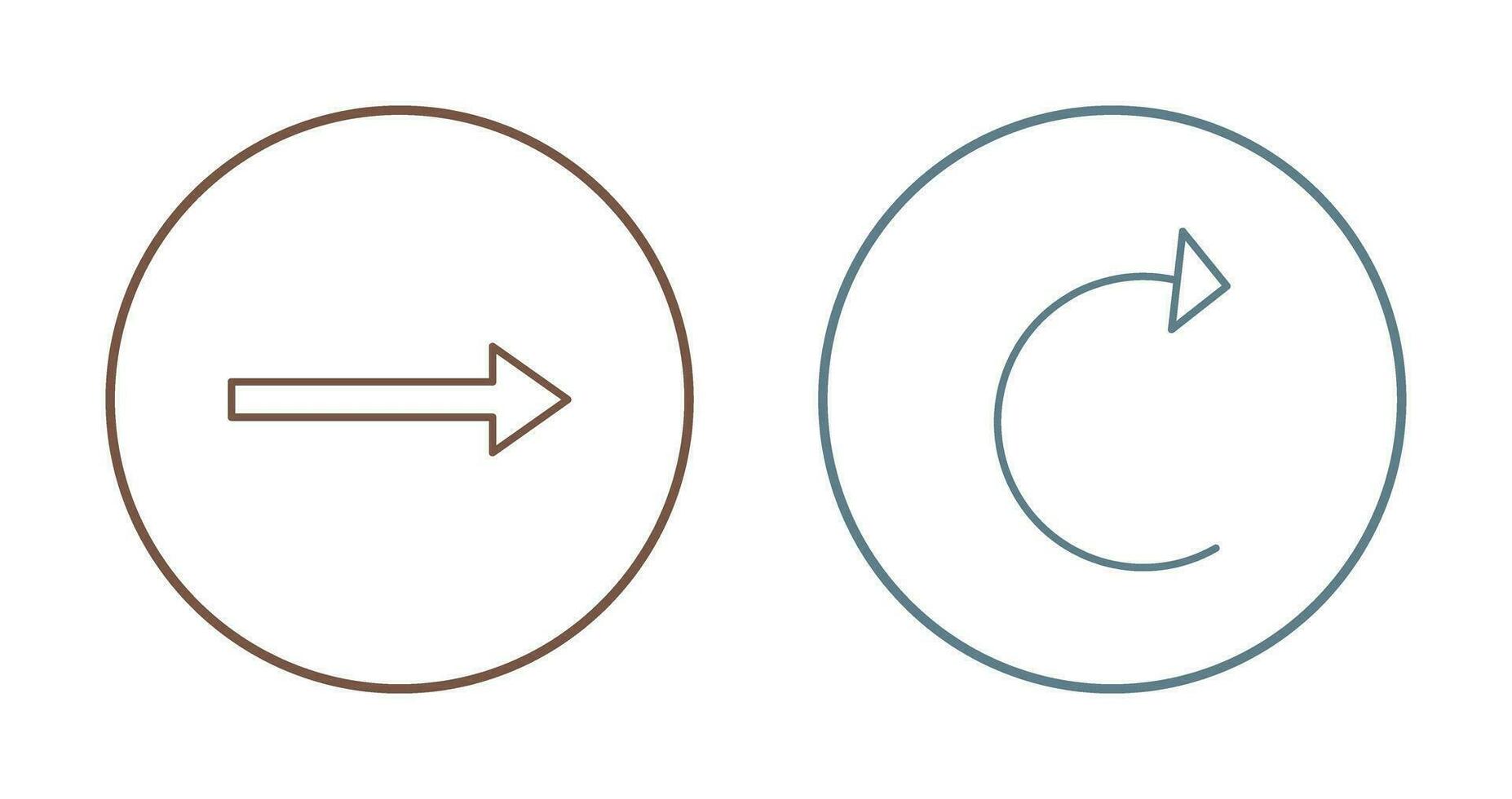 right arrow and reload Icon vector