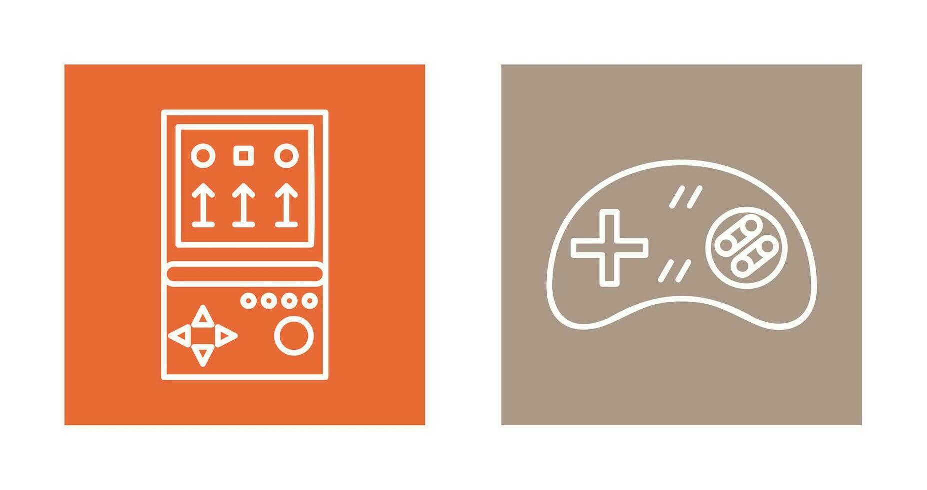 Brick Game and Gamng Control Icon vector