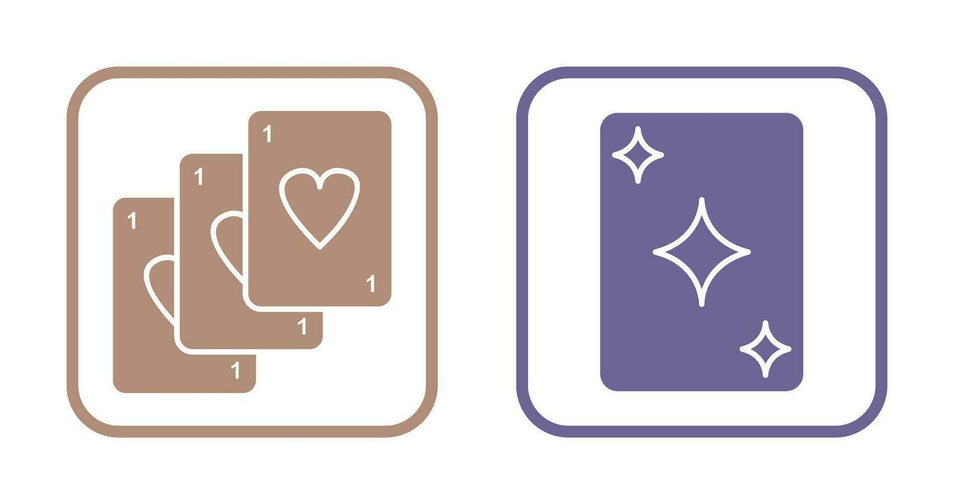 Deck of Card and Card Icon vector