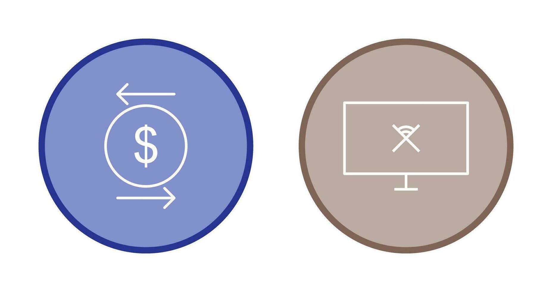 transaction and disconnected network  Icon vector