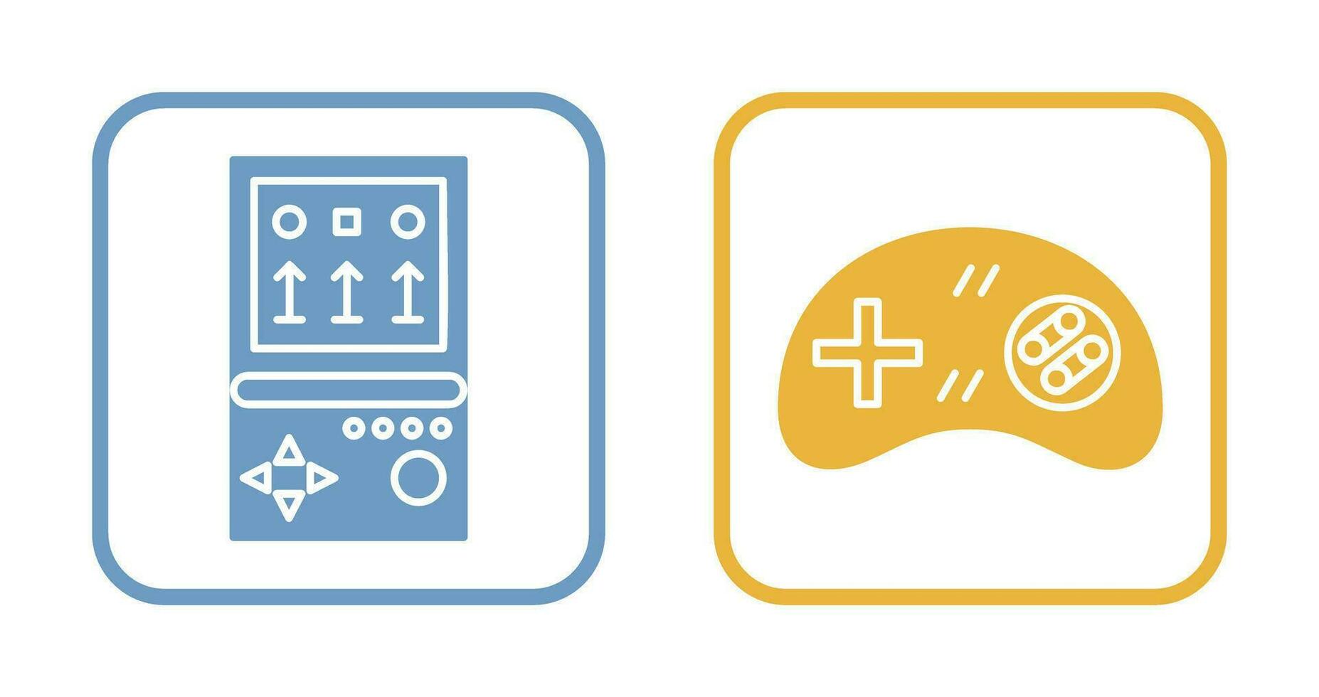 Brick Game and Gamng Control Icon vector