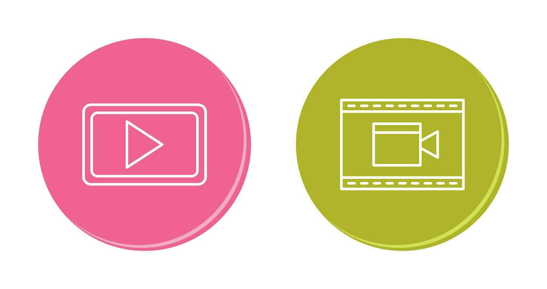 vídeo comunicación y vídeo y animación icono vector