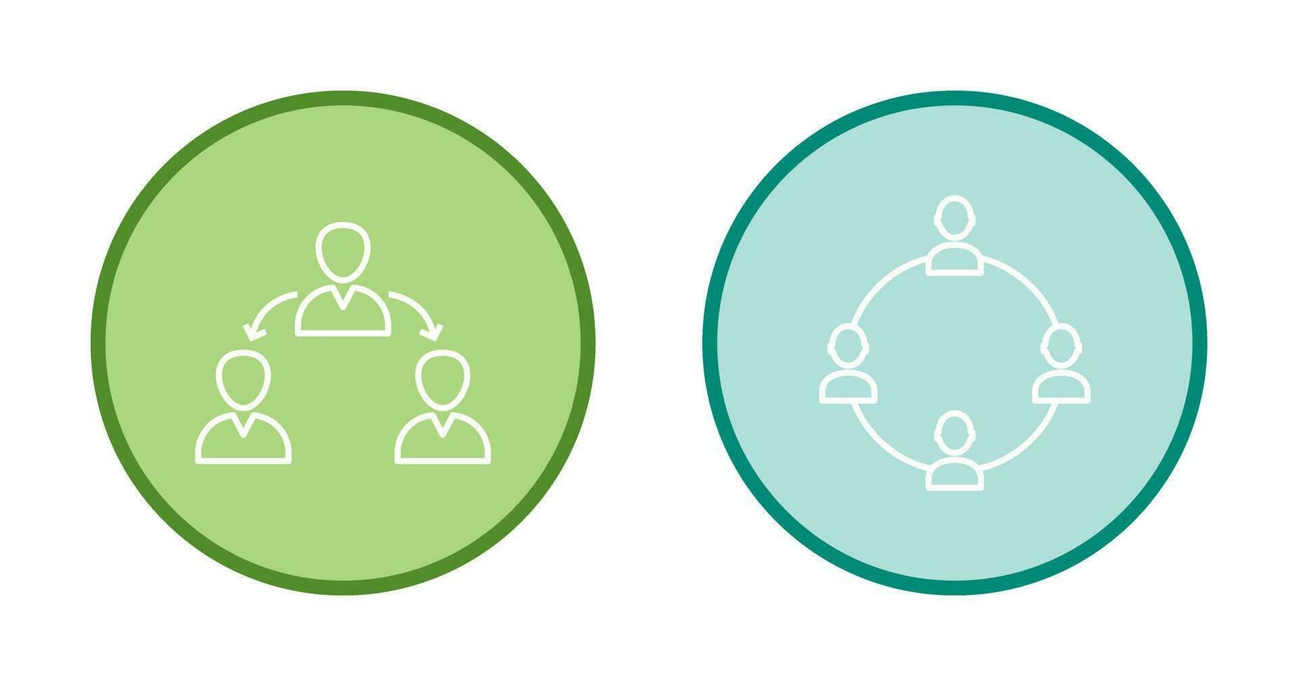 connected user and network group  Icon vector
