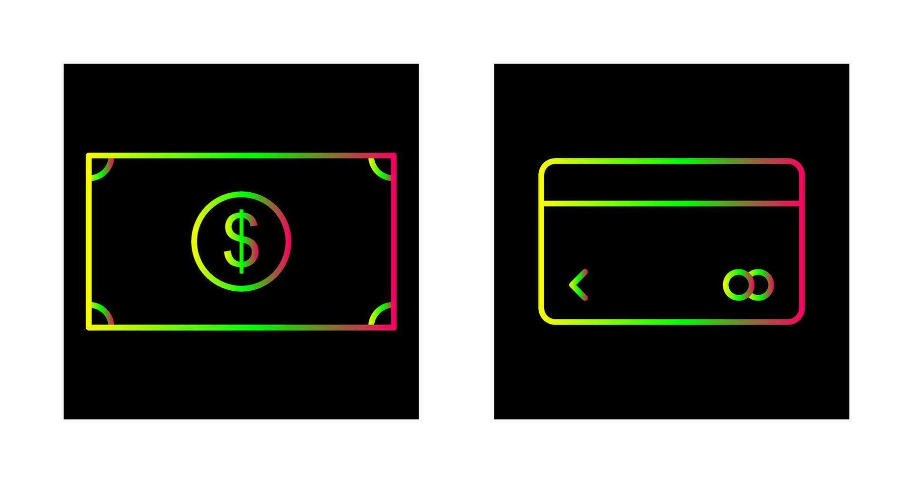 dollar and credit card Icon vector