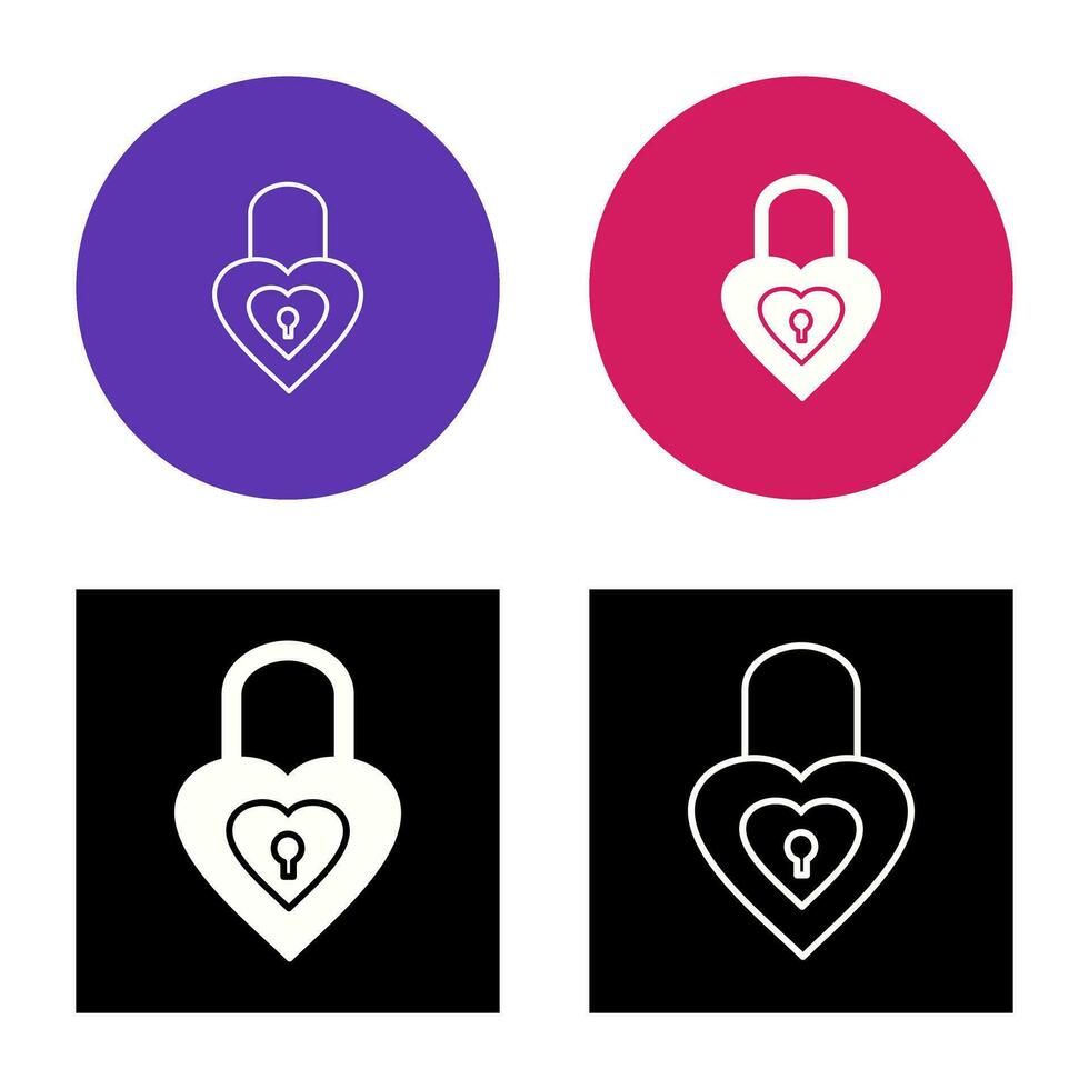 Unique Lock Vector Icon