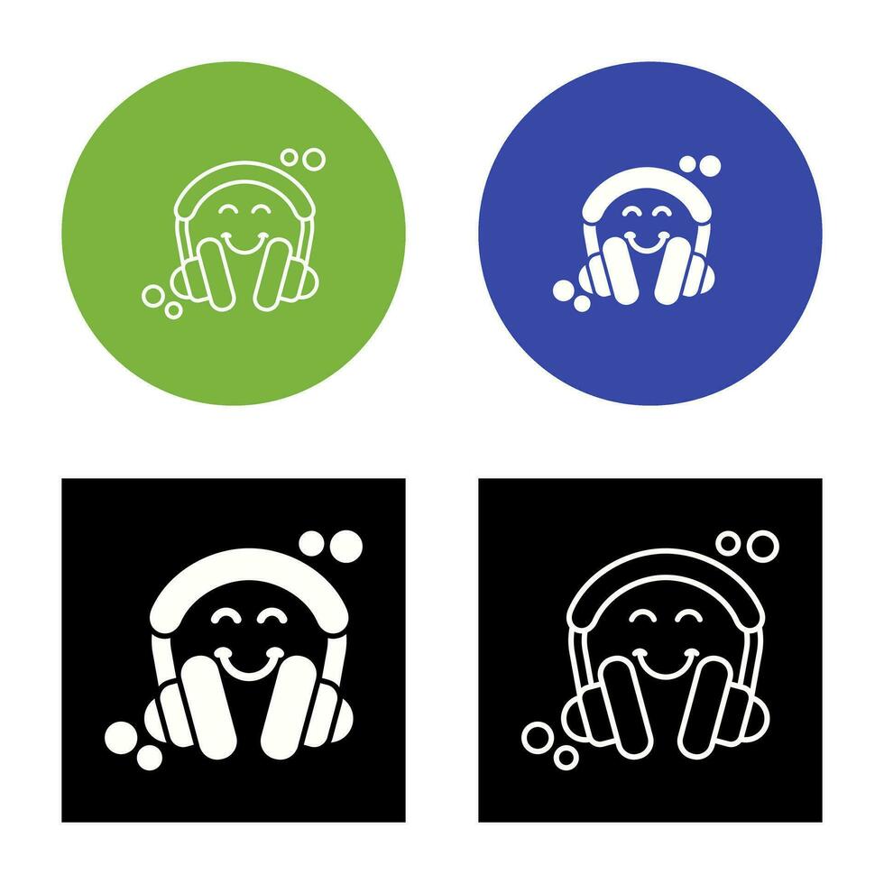 icono de vector de auriculares