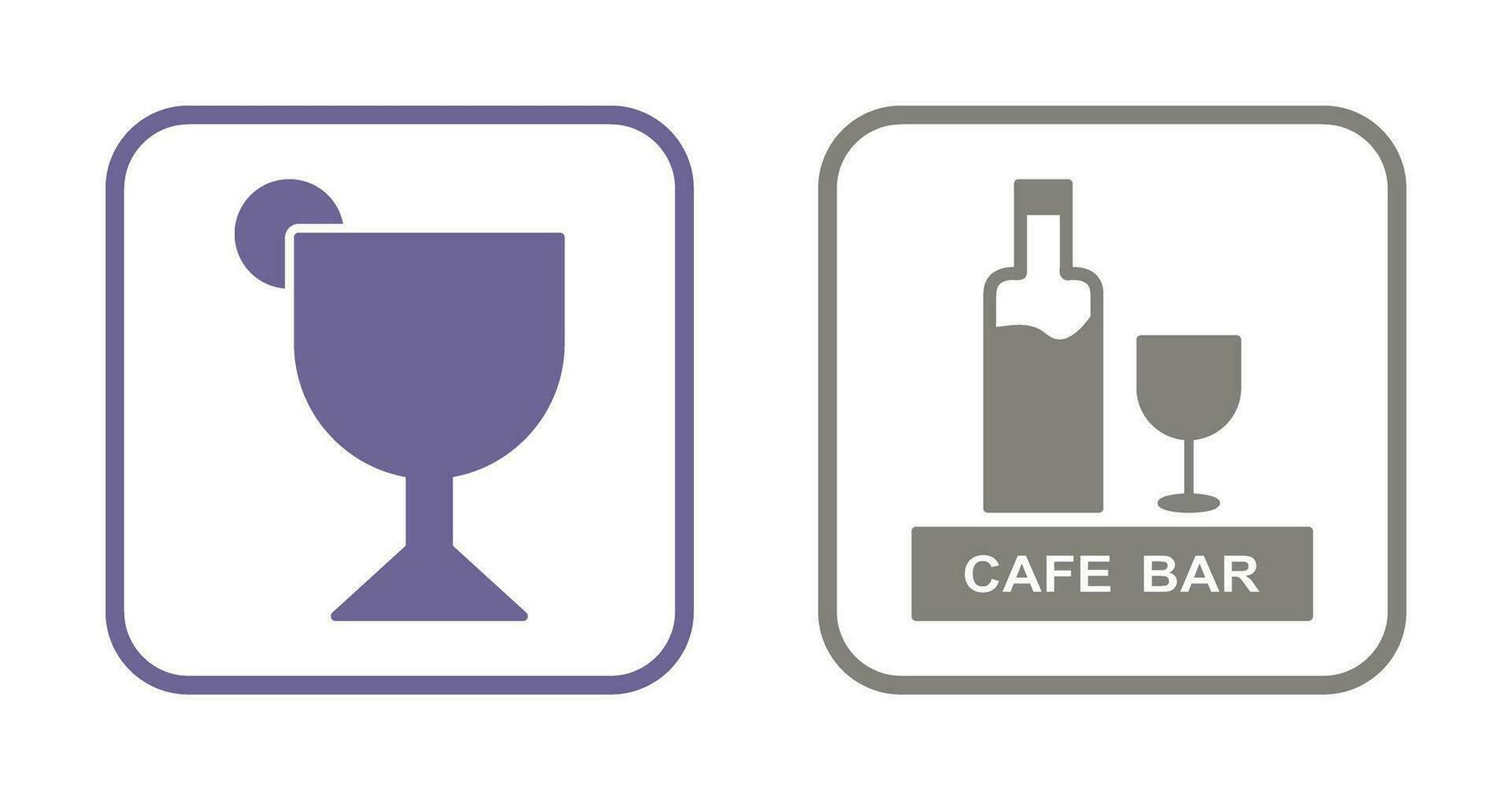 drinks cafe and sherry Icon vector