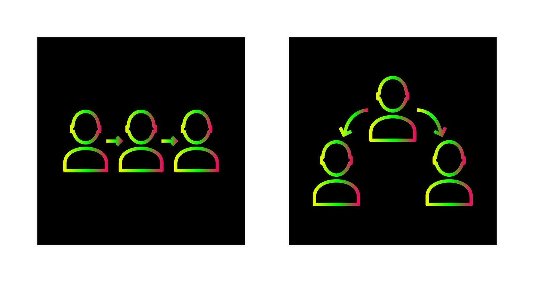 link and connected profiles Icon vector