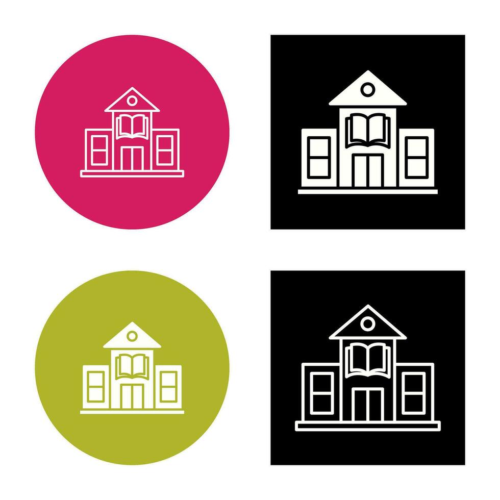 Library Building Vector Icon