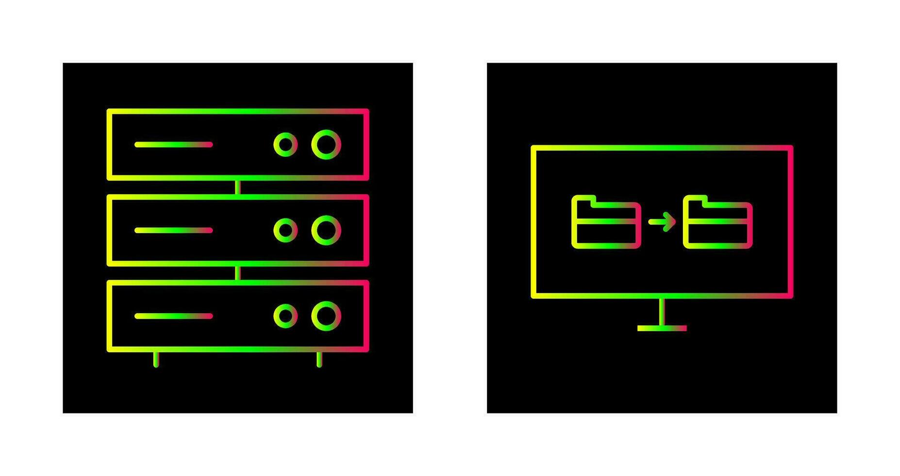 server network and File sharing  Icon vector
