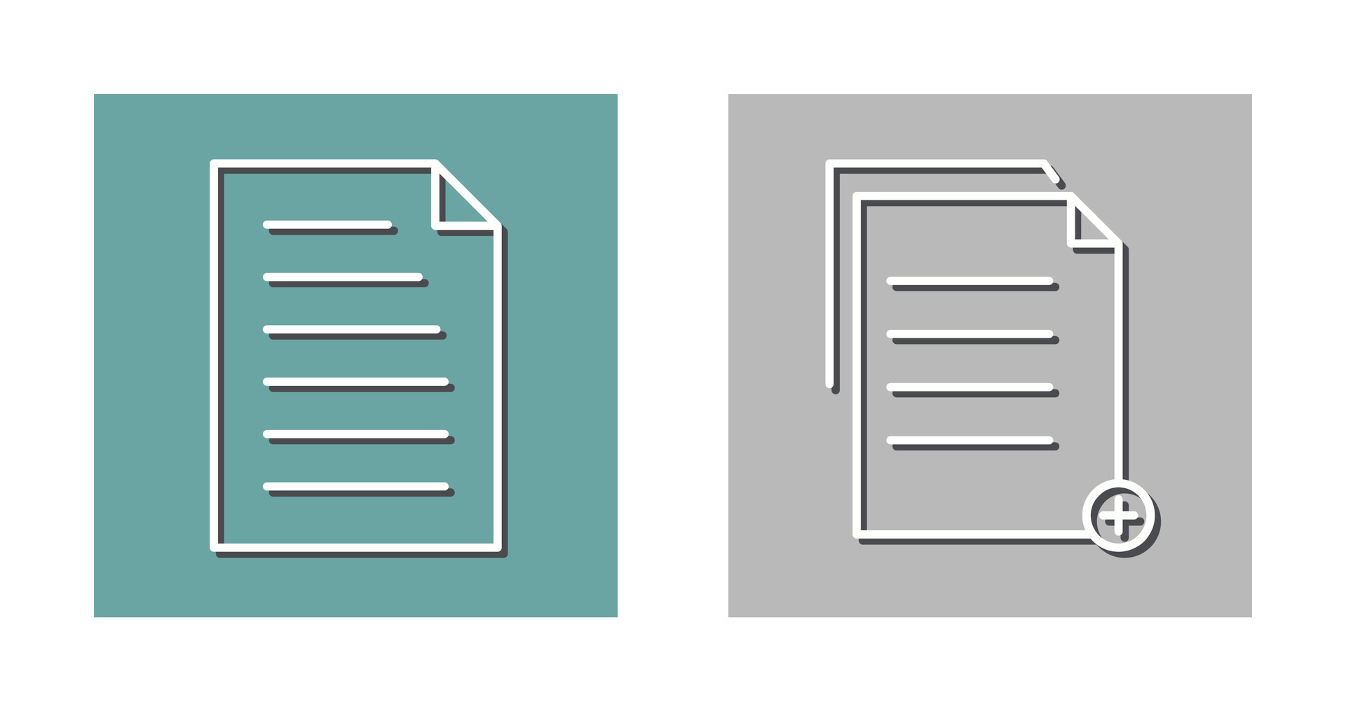 document and two files Icon 33010371 Vector Art at Vecteezy