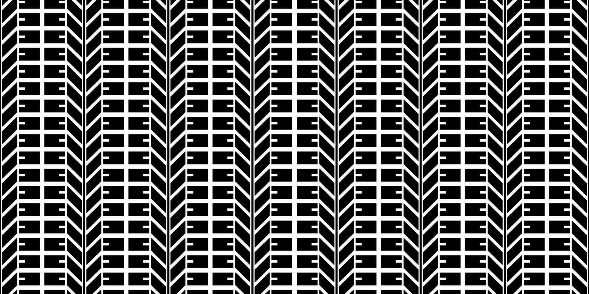 black white tire track seamless pattern vector