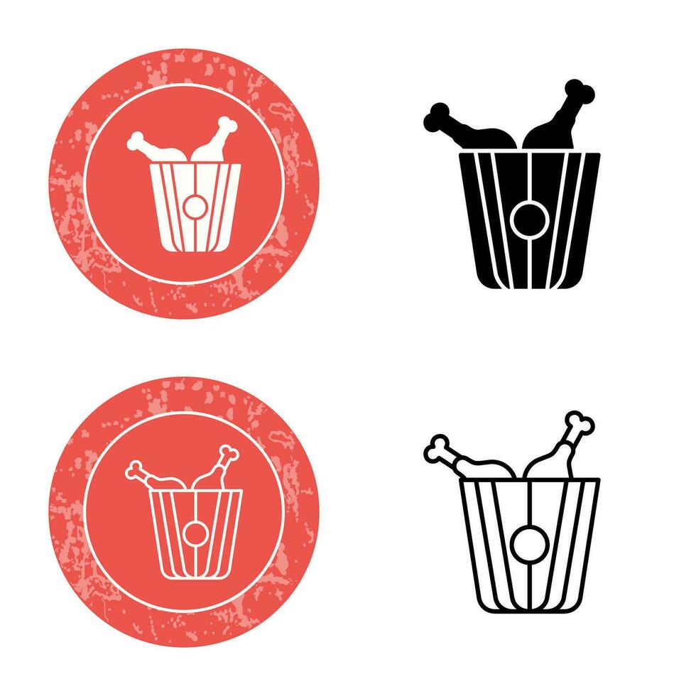 Fried Chicken Vector Icon