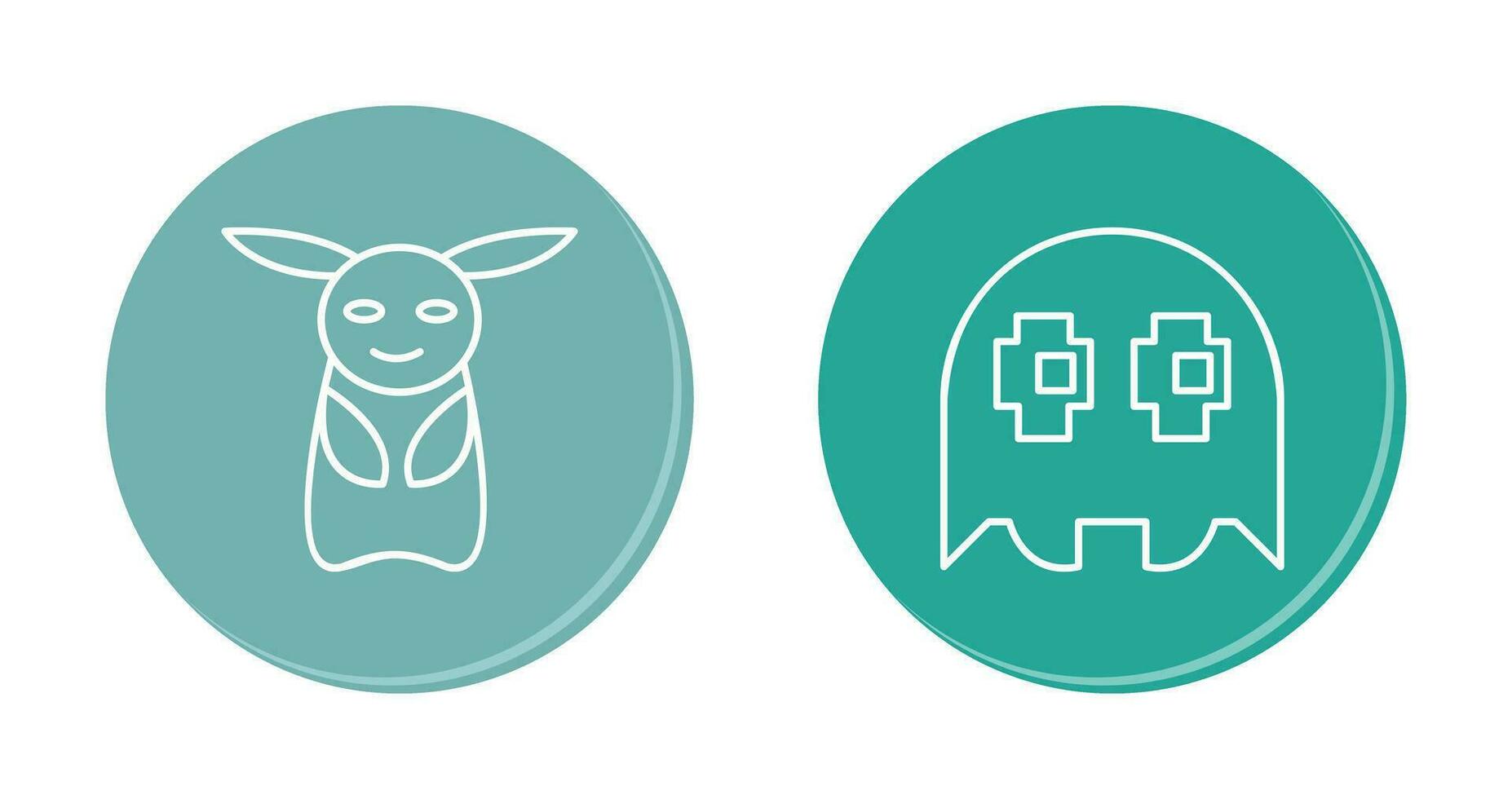 Game Character and Game Character Icon vector