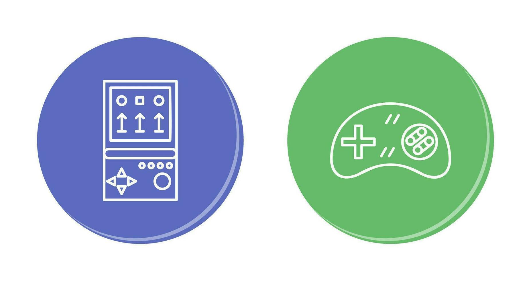 Brick Game and Gamng Control Icon vector