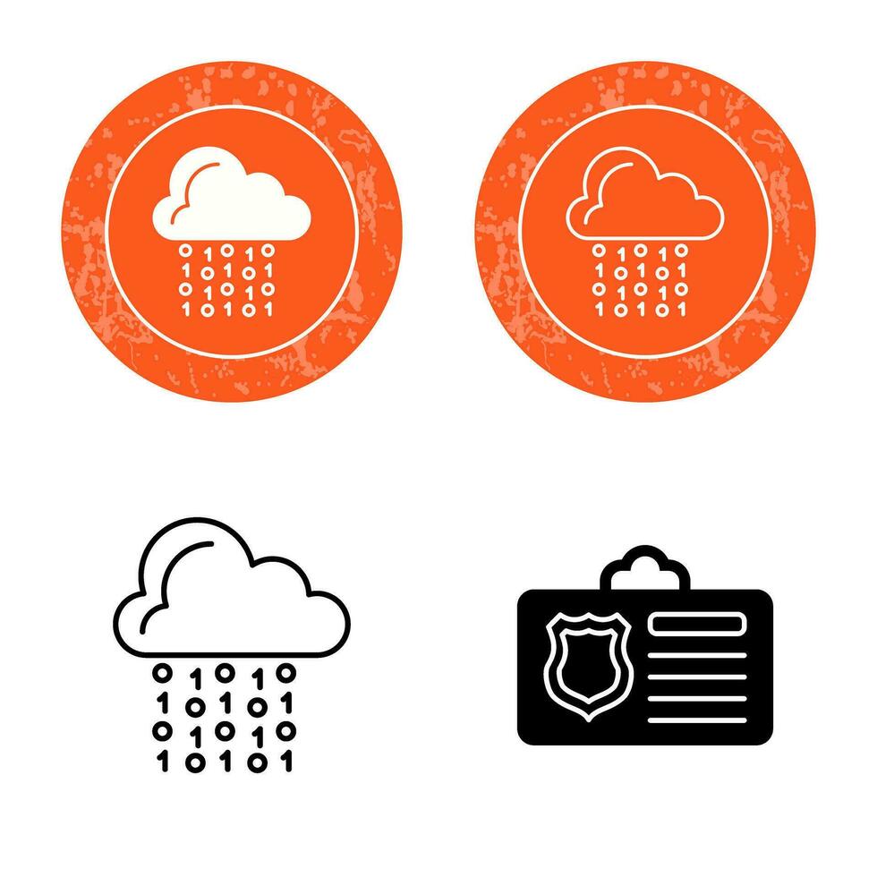 icono de vector de tarjeta de identificación