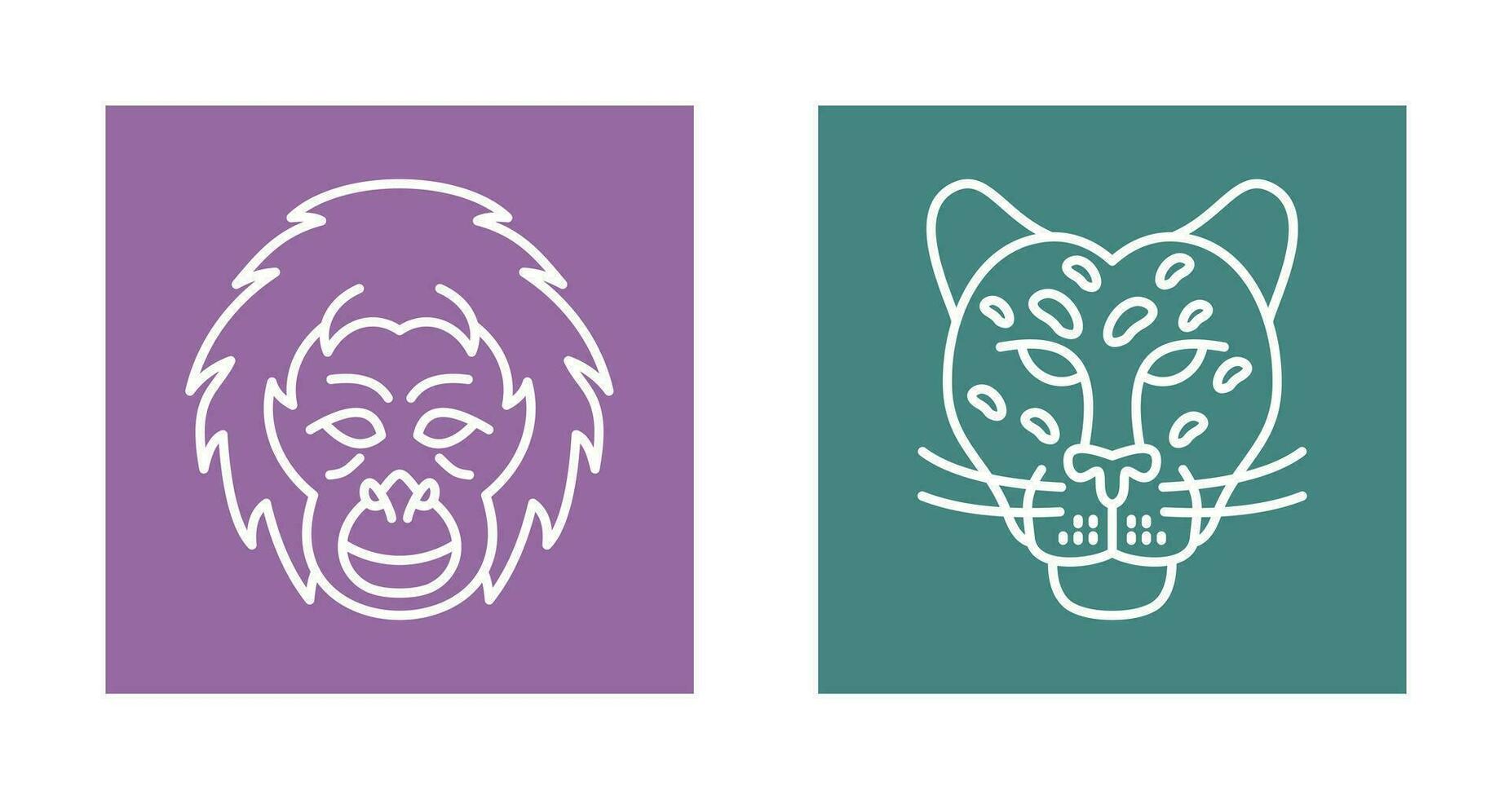 Orangutan and dangerous Icon vector