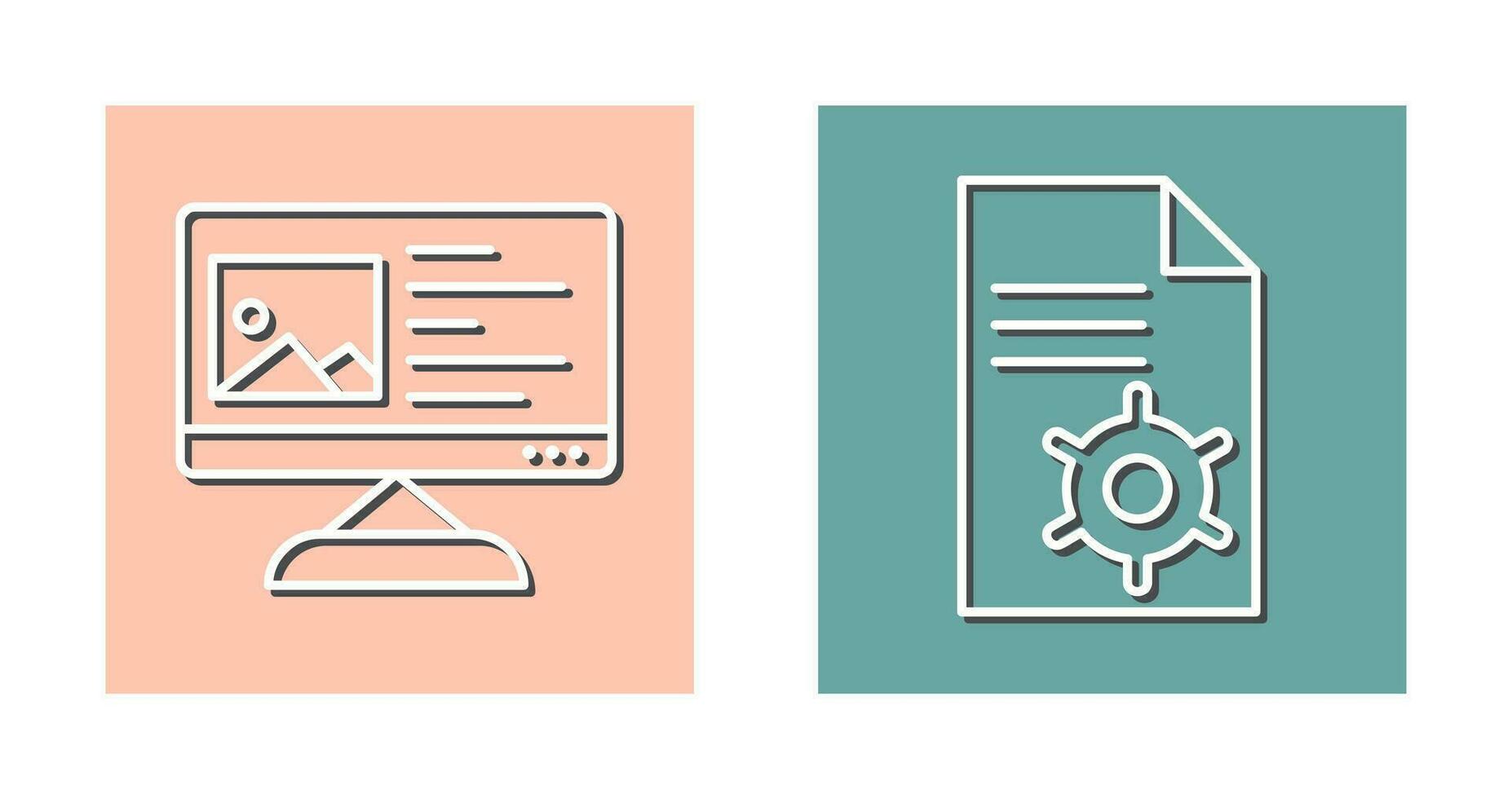 Content Planning and Content Management Icon vector