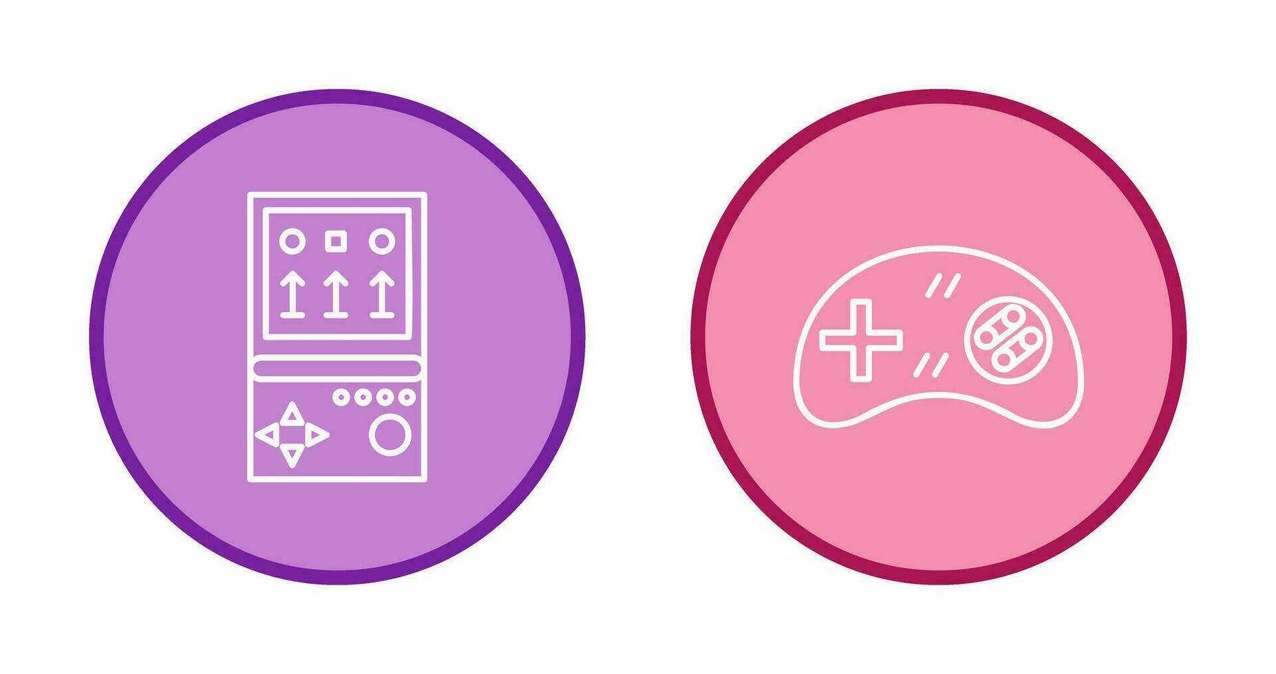 Brick Game and Gamng Control Icon vector