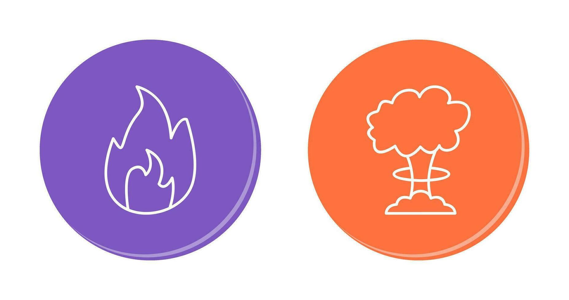 flame and bomb blast Icon vector